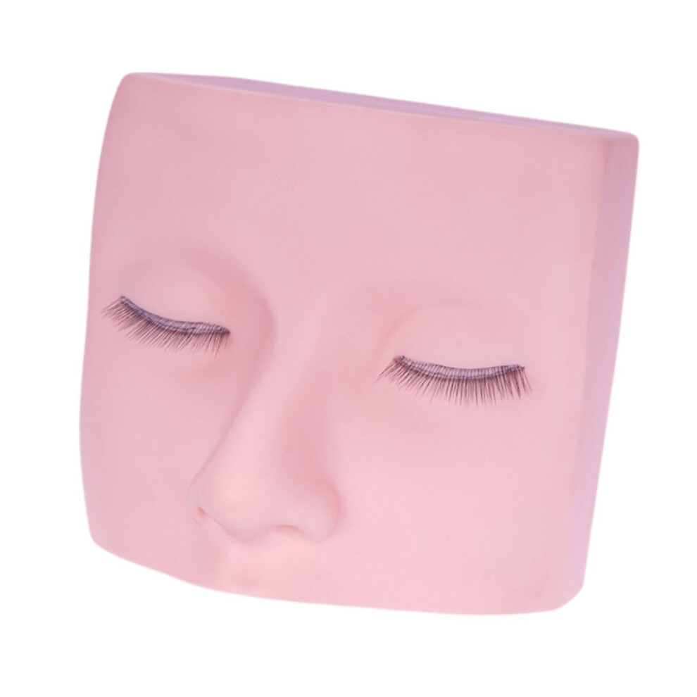 Eyelash Mannequin Head For Lash Training  Portable, Easy To Clean, Flat Face Cosmetology Doll For Home Lash Extensions