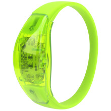 Glow in the Dark Bracelets, LED Strobe Sound Activated Music Control Silicone Night Visibility Flashing Bracelets, Reusable Anti Lost Party Favors for