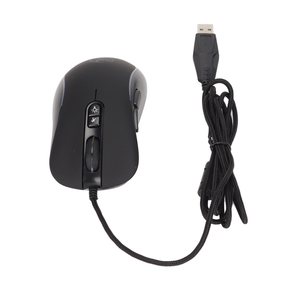 4800Dpi Mechanical Gaming Mouse, Rgb Backlight, Ergonomic Black 8471382264519