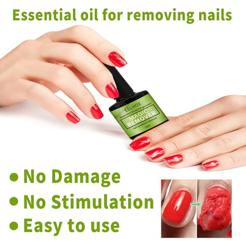 Magic Nail Cleaner Gel για Αφαίρεση Νυχιών με Τζελ, Υγρό Αφαίρεσης Βερνικιού Νυχιών με 1