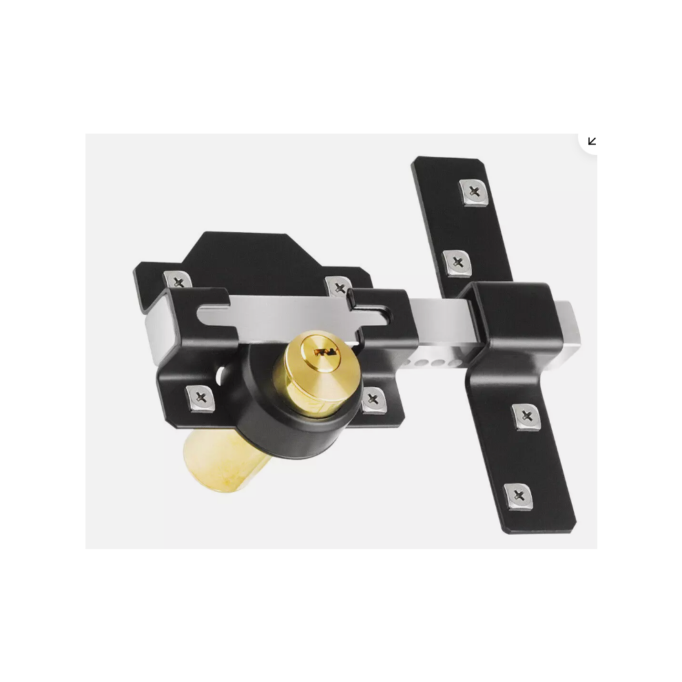 Secure Yard Gate Lock, Barn Door Lock With Double Sided Gate Latch For Garden Farm Driveway Access, Fence Gate Lock Heavy Duty Door Lock With Weather 9433291140543