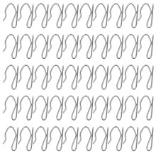 50 Pcs Drapery Pin Hooks, Heavy Duty Stainless Steel Drapery Pinch, 30MM*18MM Hooks for Pencil Pleat Curtains and Windows Curtains Door Curtain