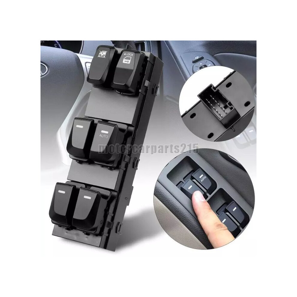 Master Power Window Switch Driver Side Control Front Left Compatible With Hyundai Tucson 2010 2011 2012 2013 2014 2015 Replace Oem 93571-2S000, 9009791855111