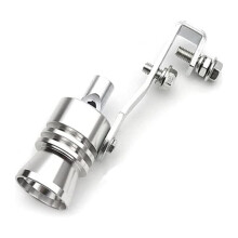 Exhaust Sound Booster Turbo Whistle Muffler Tip, Universal Car Tailpipe Simulator, Aluminum M