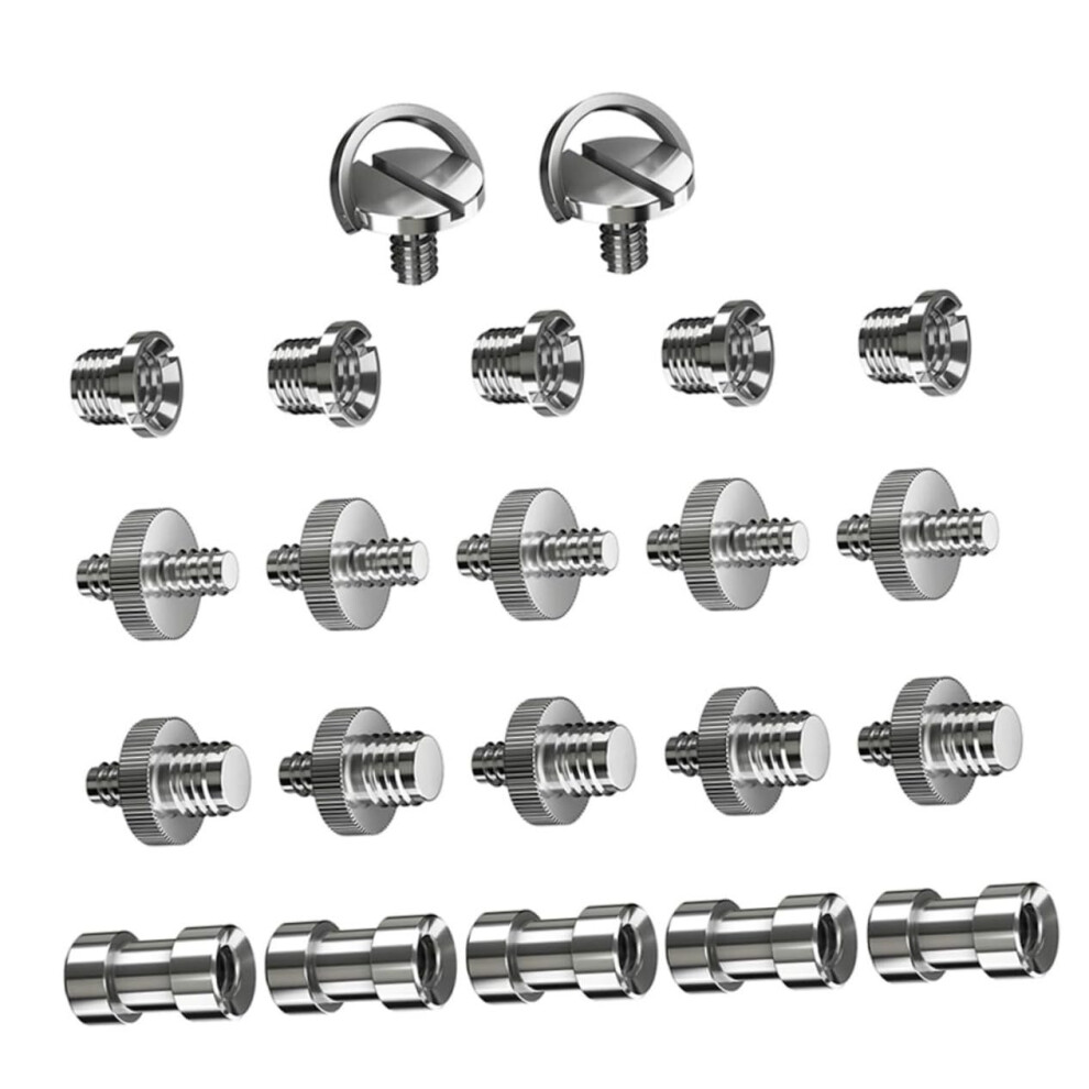 Lens Collar Screw Adapter Tripod Screw Converter Mounting Screw Camera Adapter Silver 9347817039092