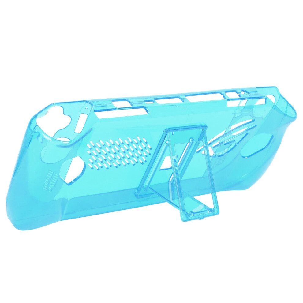Shockproof Clear Tpu Game Console Cover With Bracket For Rog Ally 2023 Transparent Blue 8431381487487