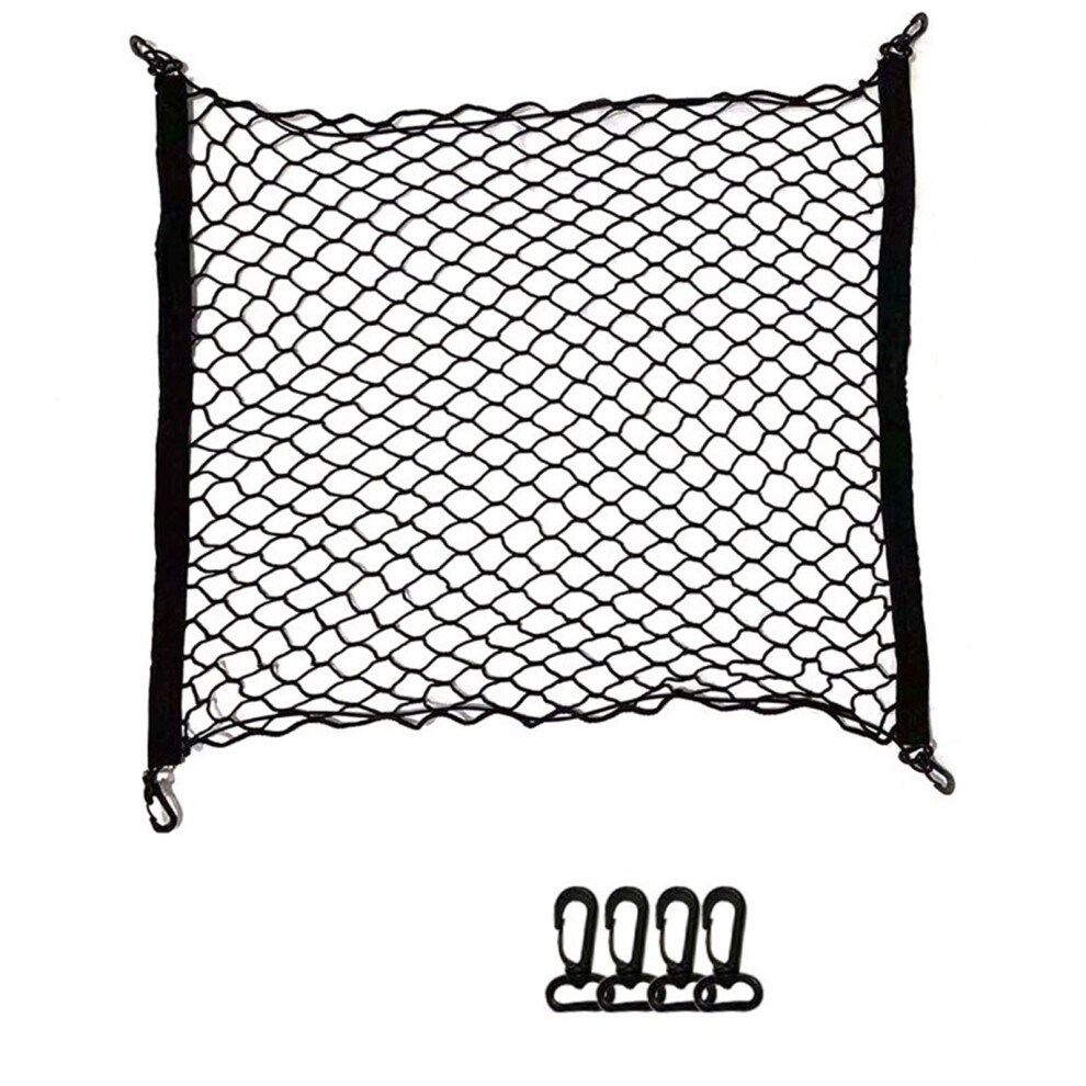 Doublelayer Car Trunk Organizer Cargo Net 70X70cm Foldable Mesh For Secure Vehicle Storage 9347817212211