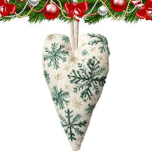 Christmas Heart Embroidery Kit For Beginners, DIY HeartShaped Christmas Decoration, Winter Holiday Tree Ornament
