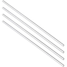 Clear Acrylic Rods 5pcs Smooth Transparent Finish for Cake Topper DIY Crafts 3x200mm
