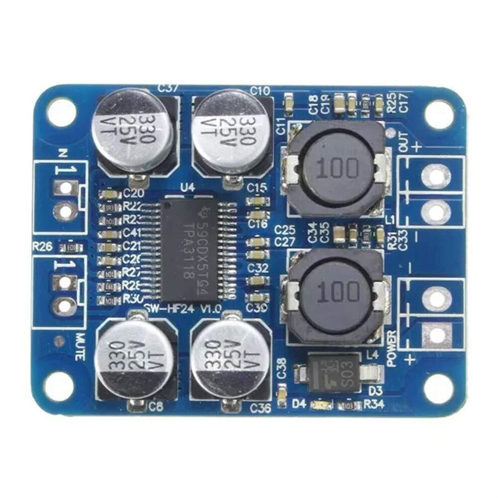 Audio Amplifier Board Tpa3118 Digital Pbtl Mono Mini 60W 24V Dc 9347817212457