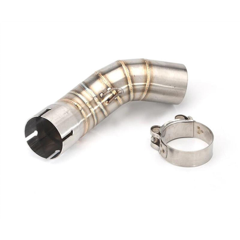 Motorcycle Exhaust Pipe 51Mm Stainless Steel Mid Link For Kawasaki Z900 20172023 Silver 9426802626827