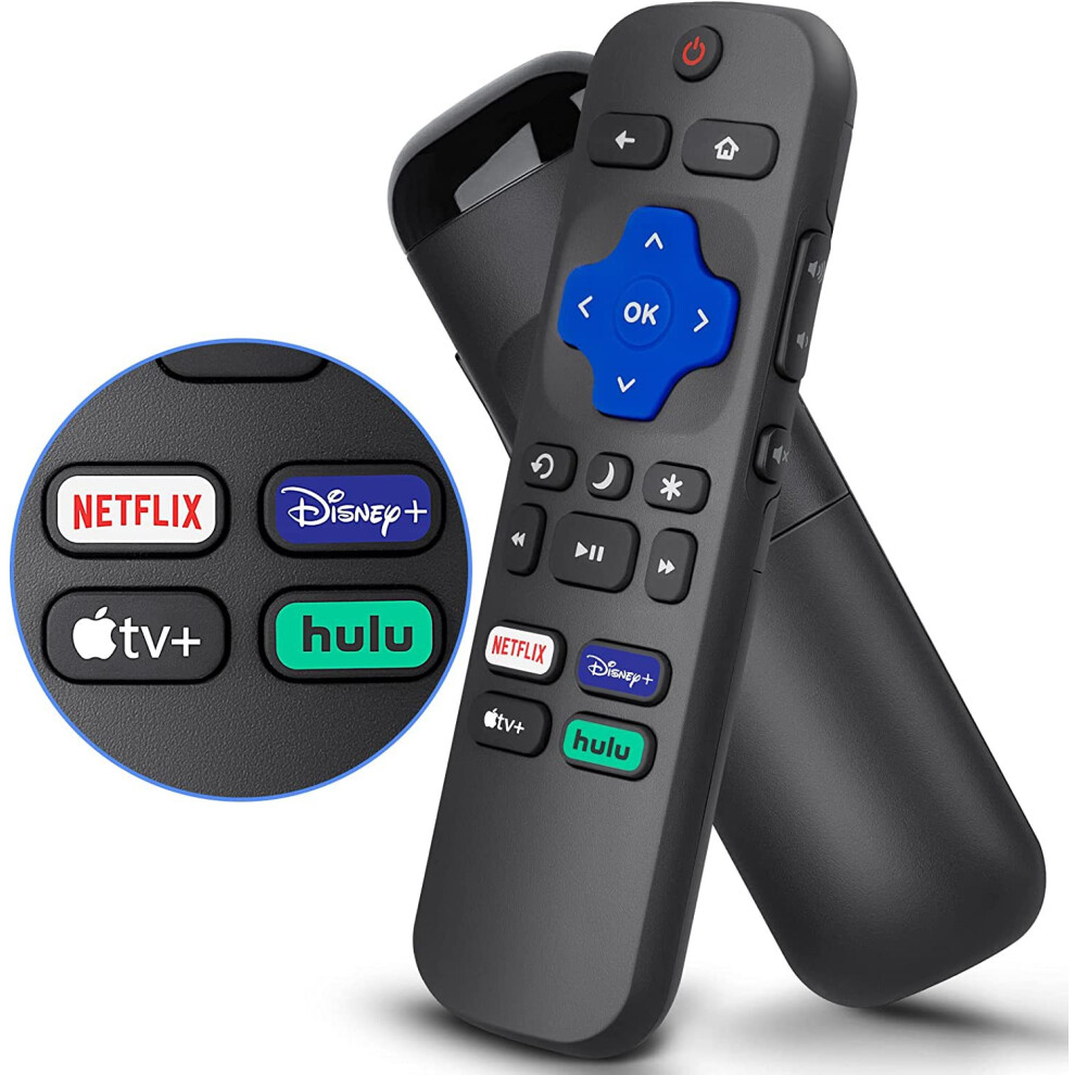 For Tcl Roku Tv Infrared Remote Control Rc280 Hulu Disnep Netflix 6935161565522