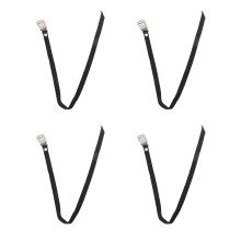 Verstellbare Nylon- und Metall-Fahrradpedalriemen, 50 cm, 2er-Pack