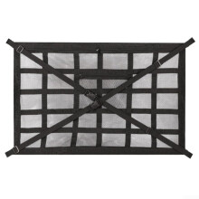 Car Roof Cargo Net 70x50cm with FourBuckle Mount, Maximize Overhead Storage for SUVs and Cars
