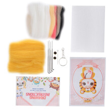 Needle Felting Wool 1 Set – DIY Plush Doll Craft Material for Decorations