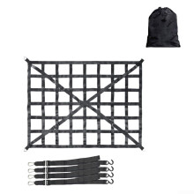 Heavy Duty Truck Cargo Net with Hooks, 1100 lbs Load Capacity, Adjustable Mesh for Trailer SUV 166x127cm