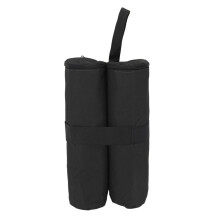Tent Sand Bag Hooks and Loops Design Fixed Sandbags for Outdoor Tents 600D Oxford Fabric 43x40 cm 220g (Black)