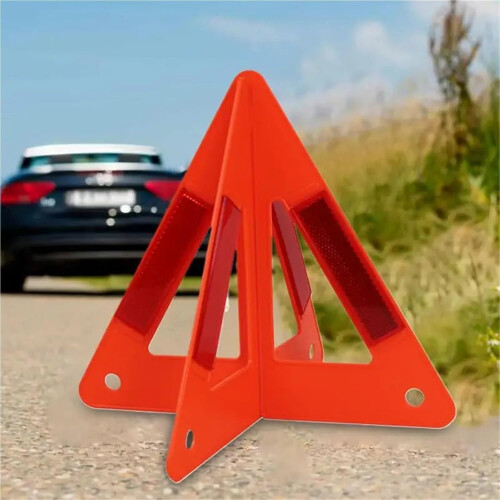 3pcs Warning Triangle Set  Visibility Reflective Safety for Roadside Vehicle Emergencies 1