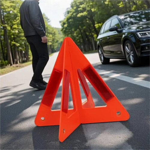 3pcs Warning Triangle Set  Visibility Reflective Safety for Roadside Vehicle Emergencies 2