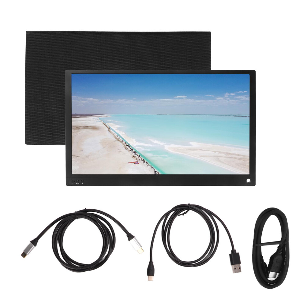 Ips Display Portable Monitor With Touchscreen, 1080P Resolution Hdr Gaming Entertainment Versatile Connectivity Lightweight And Portable Wide 9138057645149
