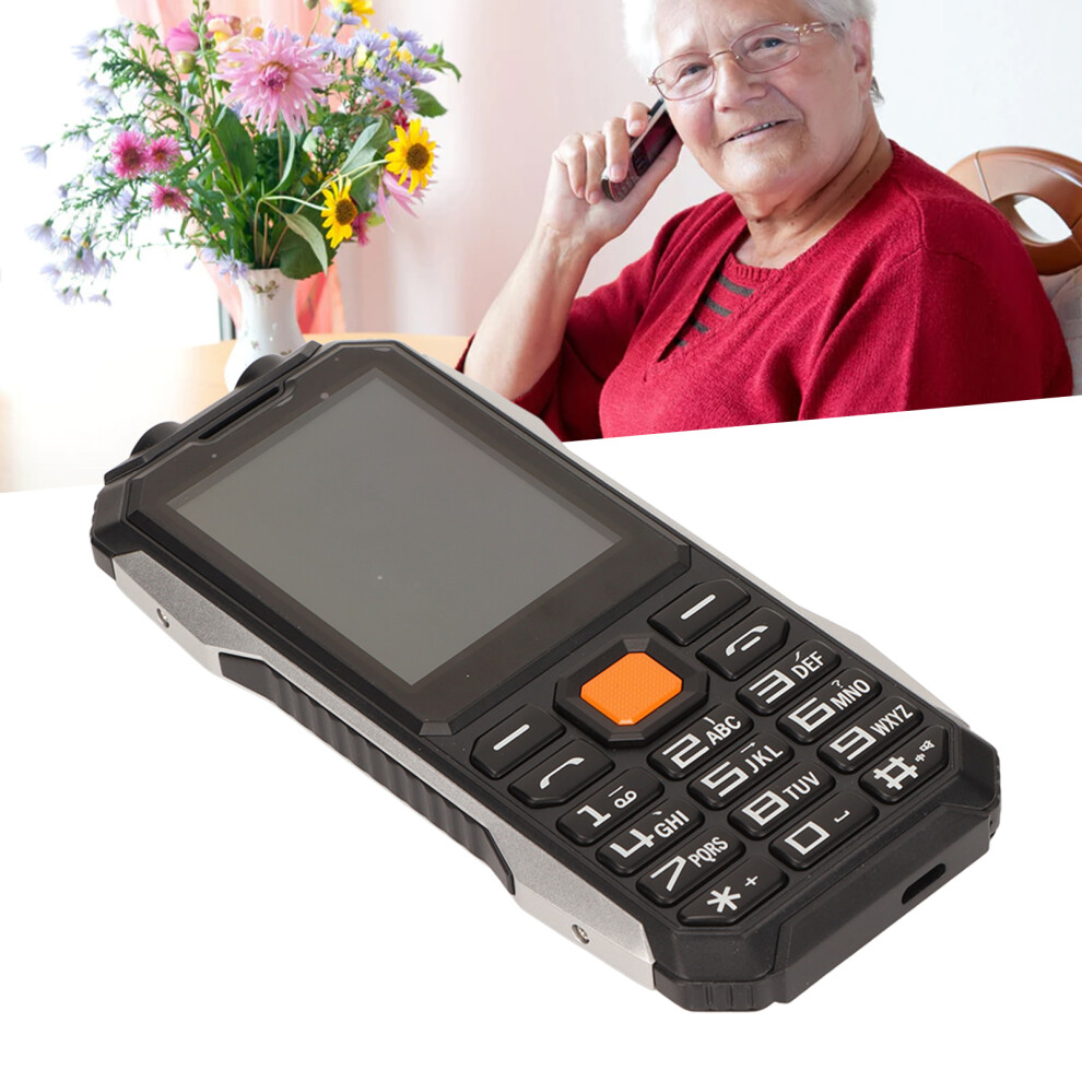 2G Seniors Cell Phone A6, 2.4In Hd, 6800Mah, Dual Sim, Black 8701373601222