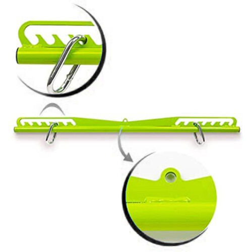 Stainless Steel Pulldown Bar for Cable Machine, 17.7"-7.9" Adjustable, 1.5kg 2