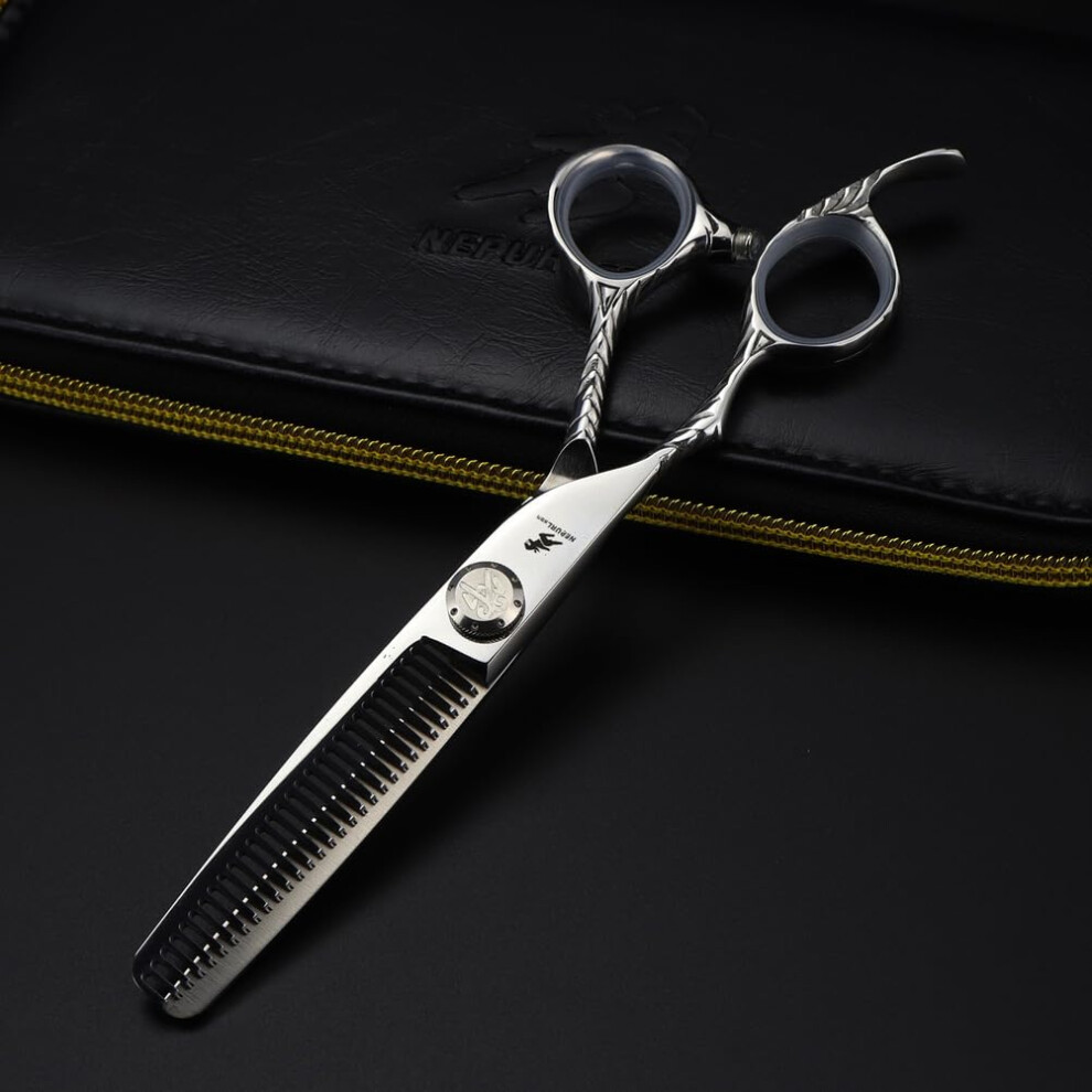 6.0 Inch LeftHanded Hair Cutting Scissors True Lefty Design Japanese 440C Steel for Salon