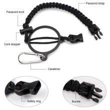 Portabicchiere in paracord a 7 fili, diametro 0,4 cm, 2,3 cm, 22 cm