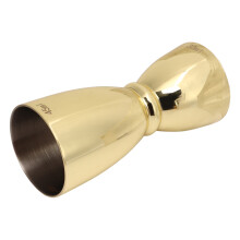 Messbecher aus Edelstahl mit Doppelkopf, 92 mm, goldbeschichtet, U-förmig
