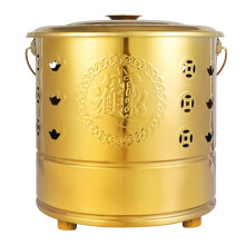 Burn Barrels Stainless Steel Portable Incinerator Paper Burner For Yard Waste Fire Pit Bin For Deck And Balcony Gold