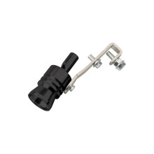 Universal Car Turbo Sound Whistle XL Black Aluminium Exhaust Pipe Sporty Upgrade