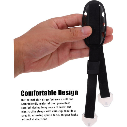 Fixed Hat Chin Strap Universal  Adjustable Fixed Hat Lanyard with Chin Cup Ideal for Protecting  Tools 2