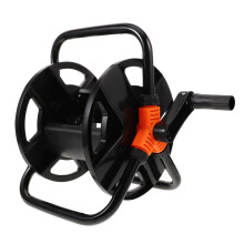 Expandable hose storage shelf, lightweight, support bracket, concealable, retractable hose reel