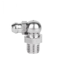 M6 316 Stainless Steel Grease Nipple 90 Oil Zerk Fitting LeakProof Pressure Flow