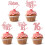 Προσυναρμολογημένες επιλογές για cupcakes για τούρτες εορτασμού, Cheersto16Years με θέμα το 1