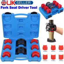 Universal Motorcycle Bike Fork Seal Driver Tool Kit, Fork Seal Installer Driver Set with Adjustable Fit for Most Conventional and Inverted Front