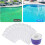 Fine Mesh Filter Protector For Swimming Pool Skimmer Socks, Durable and Reusable Debris Pre-Filter, Keeps Pool Pristine, Easy Installation With 4