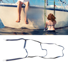Blaues Nylon-Seilleitern für Boote und Kajaks, 3-stufige Marine-Anlegestelle