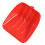 Schneeschaufel, rot, verdickter PP-Kunststoff, 3