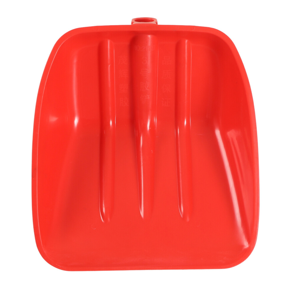 Schneeschaufel, rot, verdickter PP-Kunststoff,
