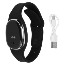 Vibrationsalarmuhr, weiches Silikonarmband, USB-aufladbar, drei Geschwindigkeitsstufen für den Innen- und Außenbereich (einstellbar)