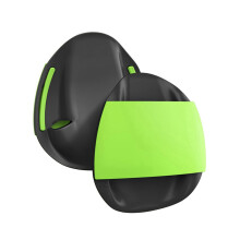 Swim Training Paddles 2Pack Ergonomic Silicone Texture Freestyle Backstroke Breaststroke 20.2x18.4 Cm Emerald Green