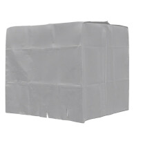 1000 Litre IBC Water Tank Cover Outdoor Foldable Dustproof Waterproof for Garden (Silver)