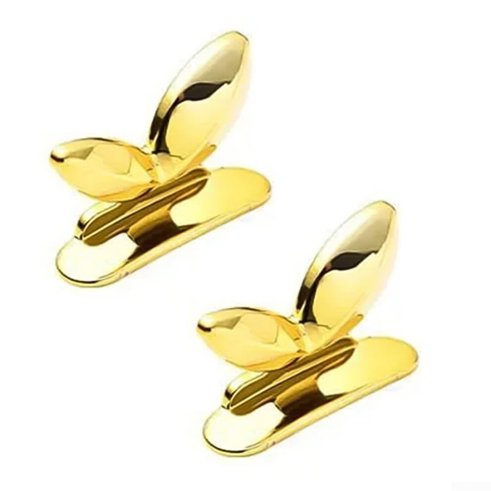 Toilet Lid Handles 2 Pack Abs Plastic And Acrylic Self Sticky Seat Lifters No Touch Design Gold Home Bathroom 9174973553182