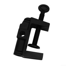 Adjustable Bracket Clamp For Mic Stand, Desk Lamp Or Camera Flash Holder, Fits Rails Or Posts Up To 52mm, 13mm Hole