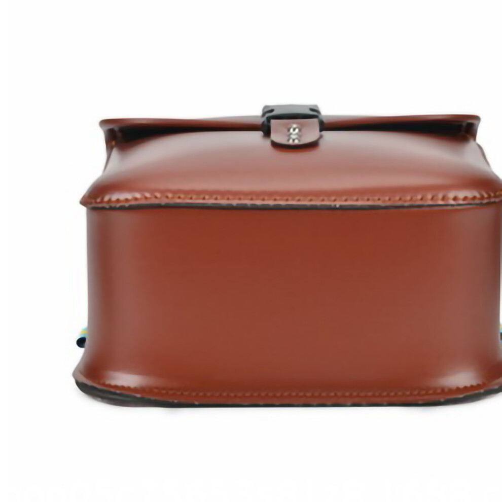Motorcycle Side Pouch Pu Leather Waterproof Saddlebag 25X11x24cm Brown 8751381978694