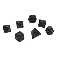 7-Piece Rechargeable LED Light Up Dice Set - Waterproof & Durable