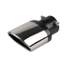 Universal Car Exhaust Muffler with Straight Exhaust Pipe Tip Cover for Peugeot 207 107, Heat Resistant