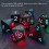 7-Piece Rechargeable LED Light Up Dice Set - Waterproof & Durable 3