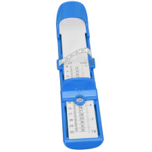Blue Plastic Feet Length Measuring Ruler for Kids, 0-20cm